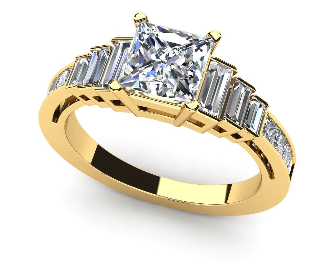 Captivating Love Engagement Ring Lab-Grown Diamond  with 1.64 ct. (0.75 ct. center diamond)