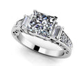 Princess And Baguette Diamond Engagement Ring Lab-Grown Diamond  with 1.64 ct. (1.00 ct. center diamond)