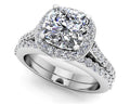 Classic Love Cushion Frame Bridal Set Lab-Grown Diamond  with 1.21 ct. (0.50 ct. center diamond)