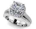 Love Story Cushion Cut Bridal Set Lab-Grown Diamond  with 2.08 ct. (1.25 ct. center diamond)