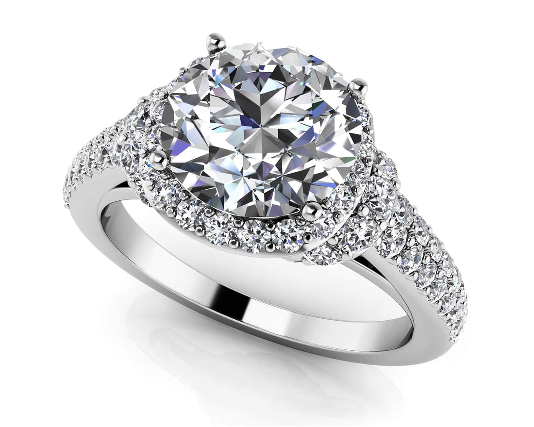 Love Letter Engagement Ring Lab-Grown Diamond  with 2.78 ct. (2.00 ct. center diamond)