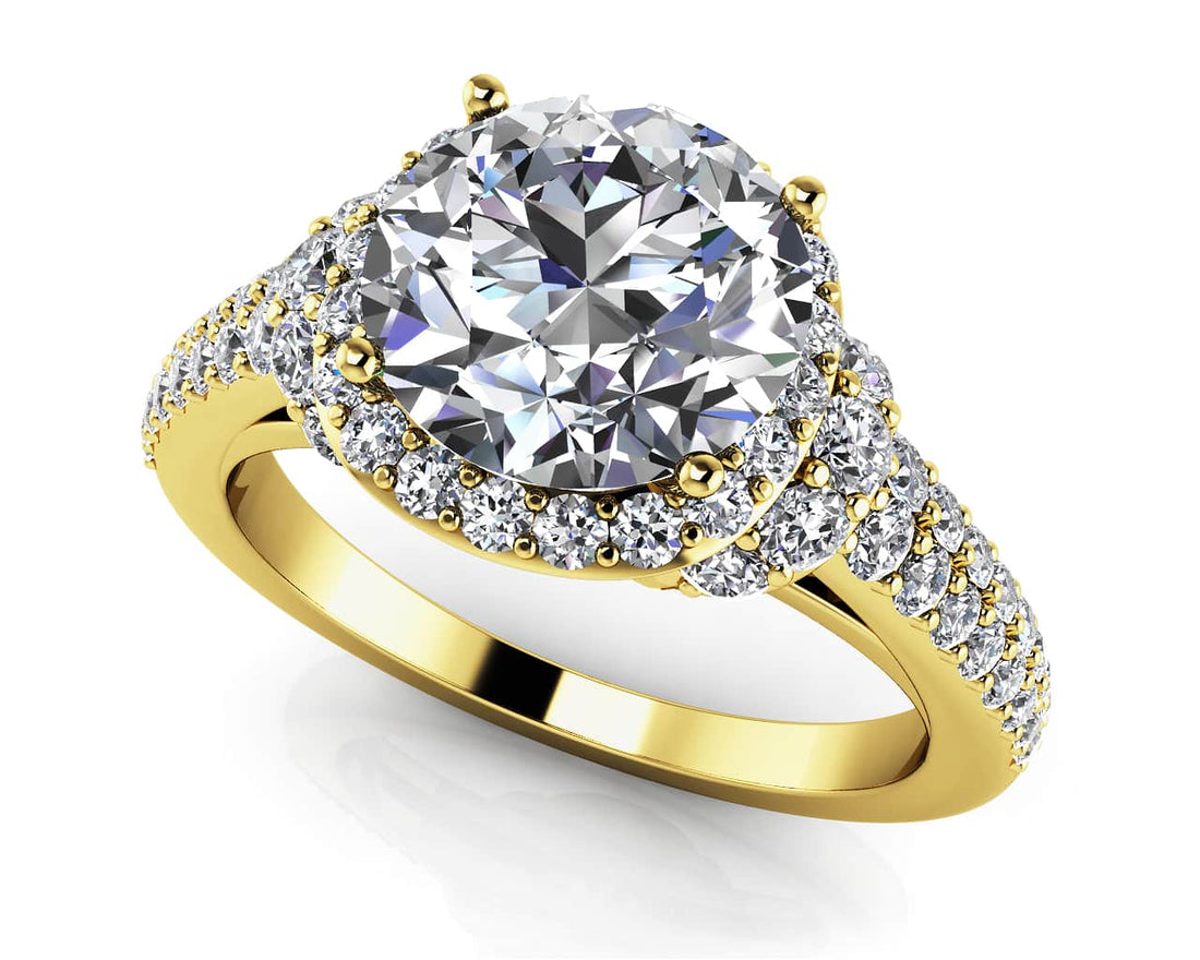 Love Letter Engagement Ring Lab-Grown Diamond  with 2.23 ct. (1.50 ct. center diamond)