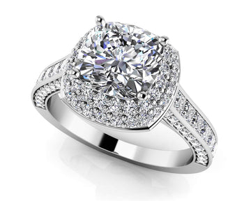 Beginning Journey Engagement Ring Lab-Grown Diamond  with 1.56 ct. (0.50 ct. center diamond)