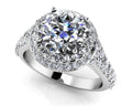 Fancy Double Halo Engagement Ring Lab-Grown Diamond  with 2.19 ct. (1.50 ct. center diamond)