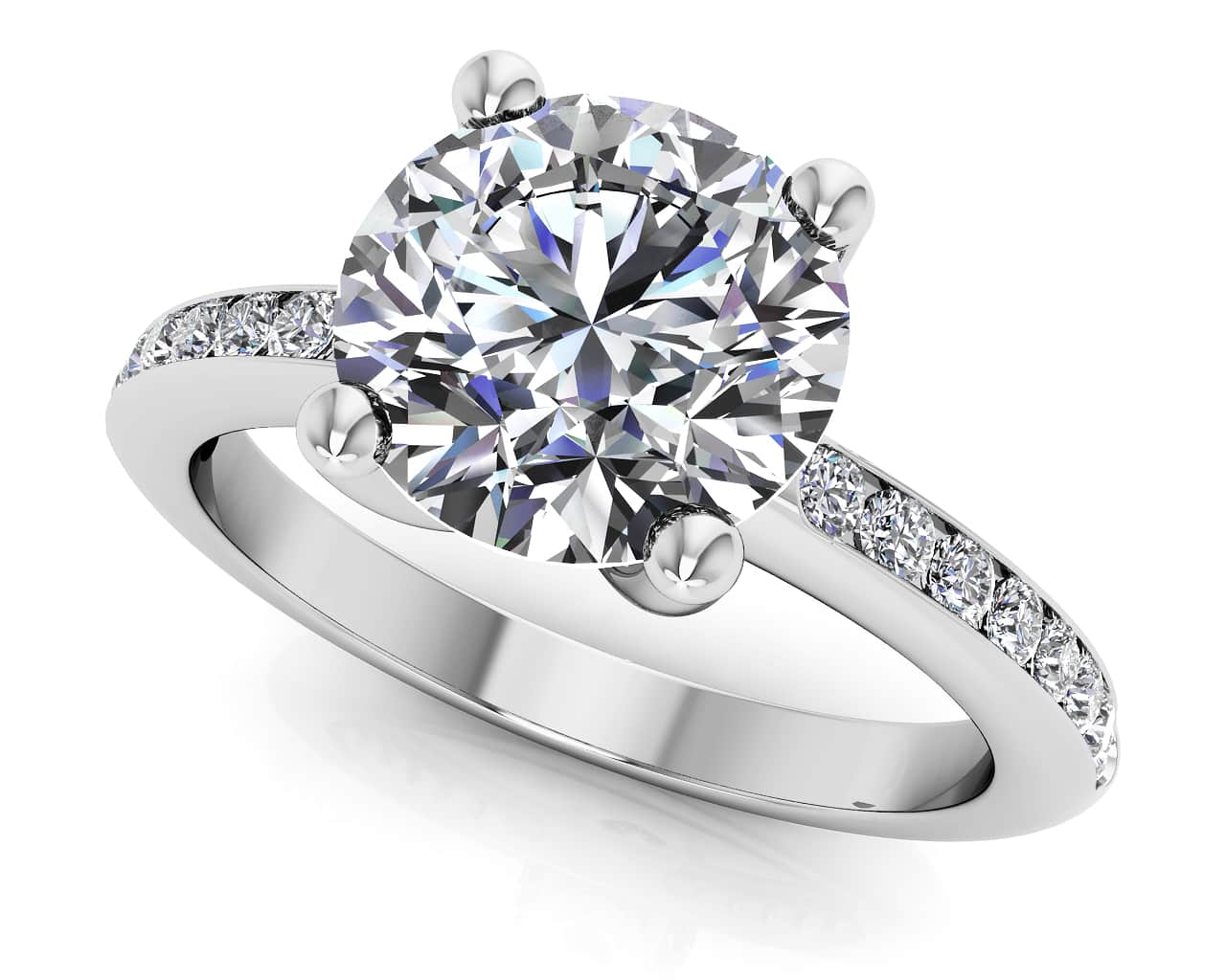 A Dream Come True Engagement Diamond Ring Lab-Grown Diamond  with 2.21 ct. (2.00 ct. center diamond)