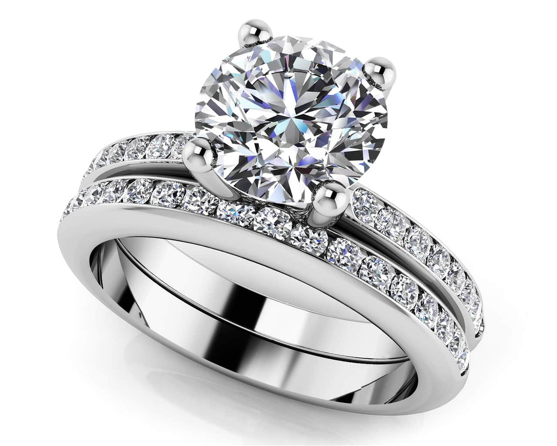 A Dream Come True Bridal Set Lab-Grown Diamond  with 1.19 ct. (0.75 ct. center diamond)