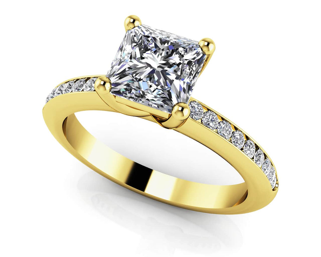 Blissful Princess Stone Shape Engagement Ring Lab-Grown Diamond  with 1.71 ct. (1.50 ct. center diamond)