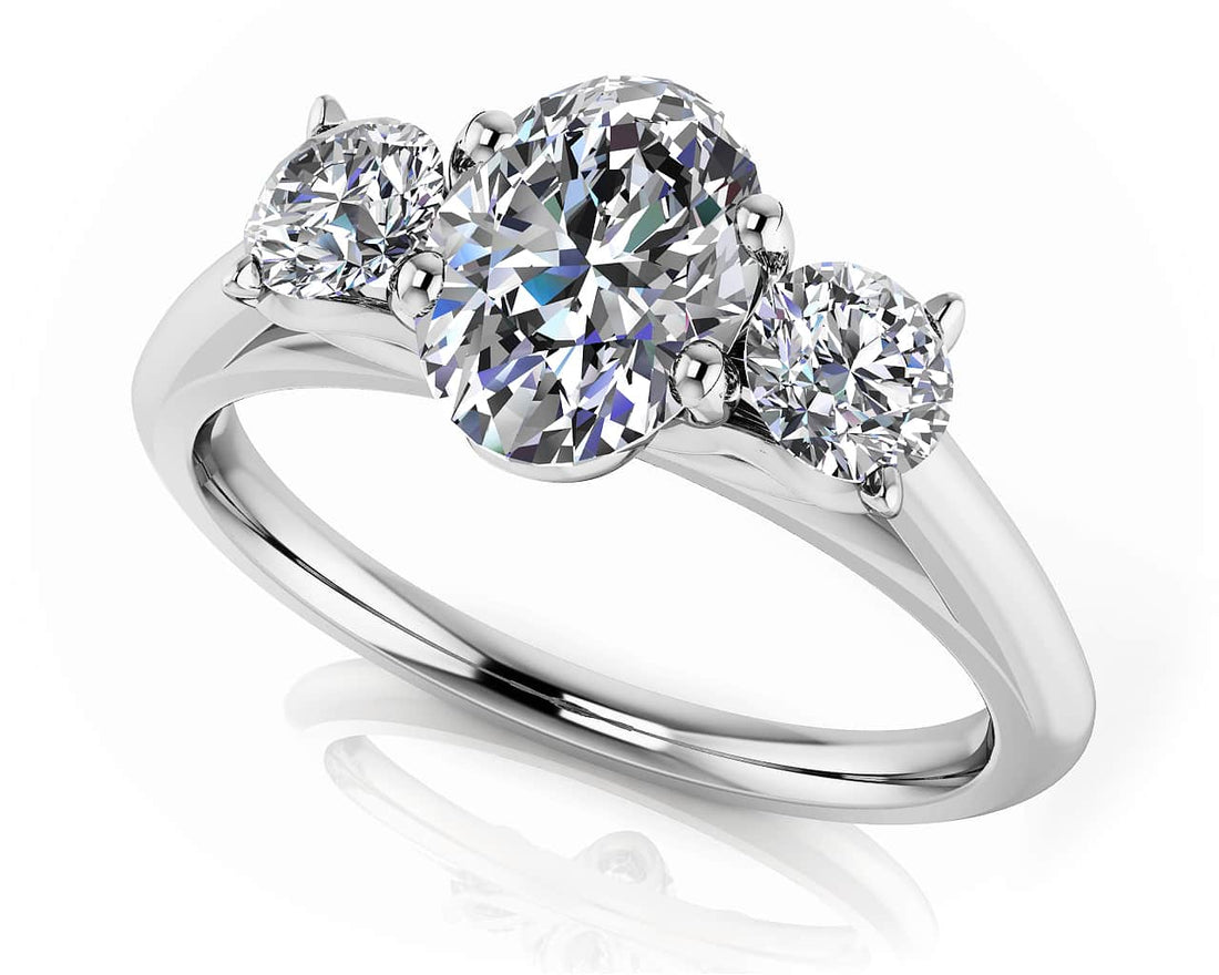 Enduring Love Engagement Ring Lab-Grown Diamond  with 2.10 ct. (1.60 ct. center diamond)