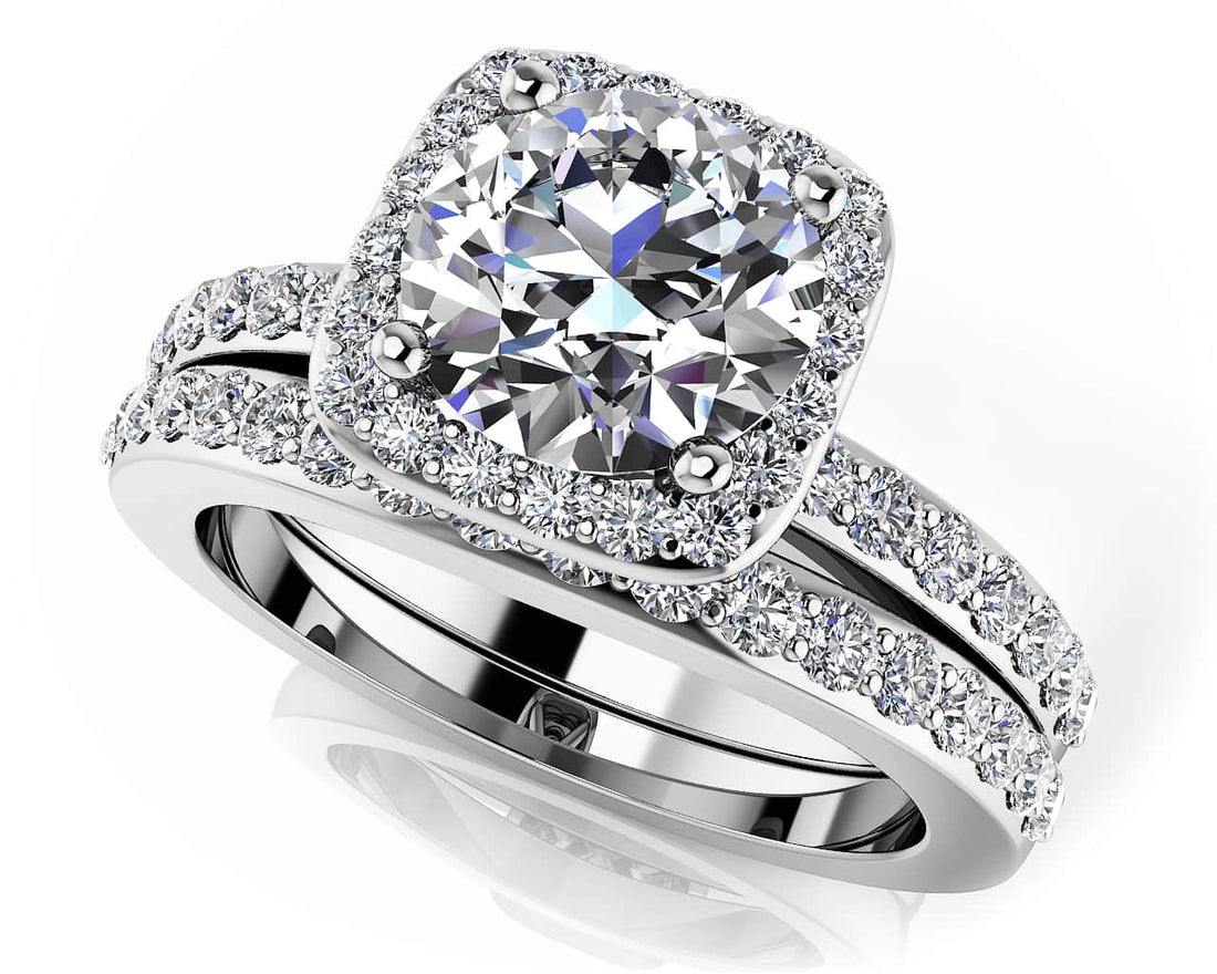 Loving Journey Bridal Set Lab-Grown Diamond  with 1.08 ct. (0.50 ct. center diamond)