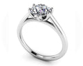 Modern Classic Round Diamond Wedding Ring Lab-Grown Diamond  with 0.50 ct. (0.50 ct. center diamond)