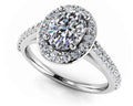 Forever Love Oval Diamond And Halo Ring Lab-Grown Diamond  with 2.13 ct. (1.60 ct. center diamond)