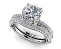 Royal Delight Bridal Set Rings Diamond  with 2.89 ct. (2.00 ct. center diamond)