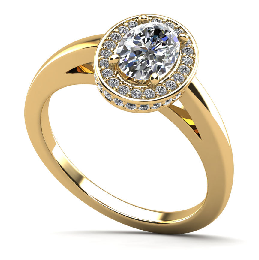 Oval Opulence Diamond Engagement Ring Lab-Grown Diamond  with 1.88 ct. (1.60 ct. center diamond)