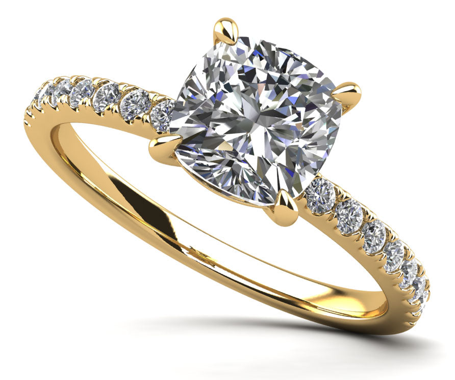 Passionate Solitaire Diamond Engagement Ring Lab-Grown Diamond  with 1.27 ct. (1.00 ct. center diamond)