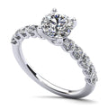 Sparkle Brilliant Round Diamond Engagement Ring Lab-Grown Diamond  with 2.70 ct. (2.00 ct. center diamond)