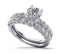 Sparkle Brilliant Round Diamond Bridal Set Lab-Grown Diamond  with 2.07 ct. (0.75 ct. center diamond)