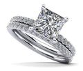 Cut To Perfection Princess Diamond Bridal Set Lab-Grown Diamond  with 2.53 ct. (2.00 ct. center diamond)