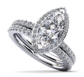 Halo Marquise Matching Diamond Bridal Set Lab-Grown Diamond  with 2.79 ct. (2.00 ct. center diamond)