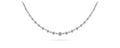 Graduated Diamond And Chain Link Necklace Diamond  with 4.05 ct.(finished) 3.5mm, 4mm, 4.5mm