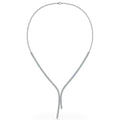 Lasso Diamond and Chain Tennis Necklace Lab-Grown Diamond  with 3.00 ct.(finished) 2mm