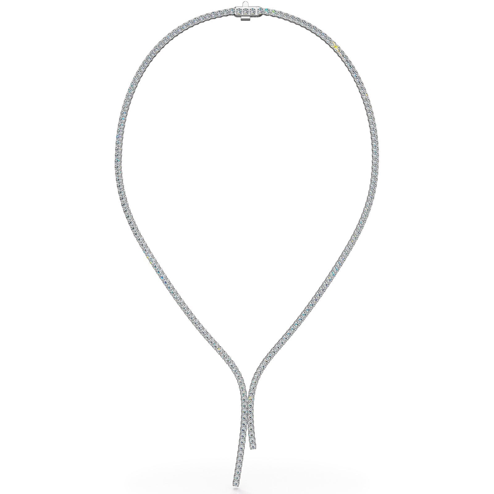 Lasso Diamond Tennis Necklace Lab-Grown Diamond  with 8.00 ct.(finished) 2.2mm