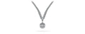 Ravishing Cushion Cut 4 Prong V Necklace Lab-Grown Diamond  with 9.60 ct.(finished)