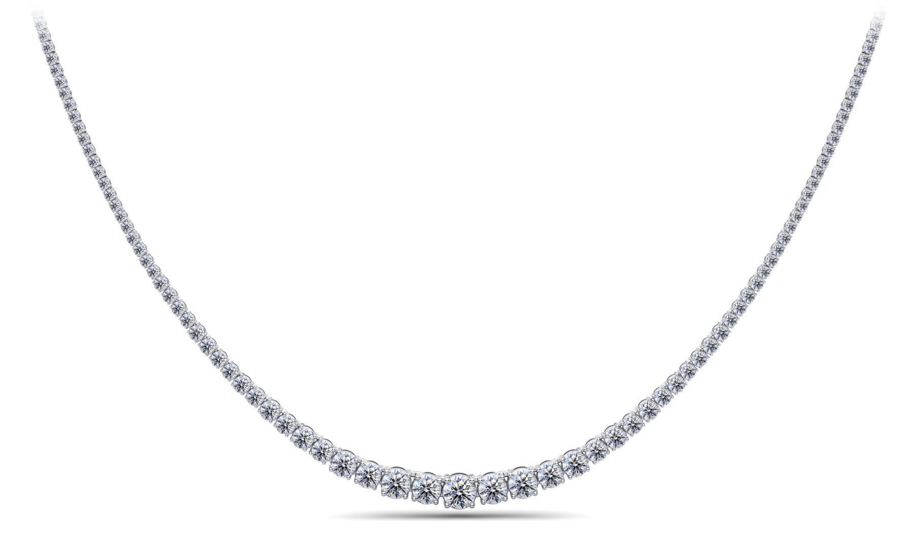 Classic Graduated Strand Of Diamonds Lab-Grown Diamond  with 6.00 ct.(finished)