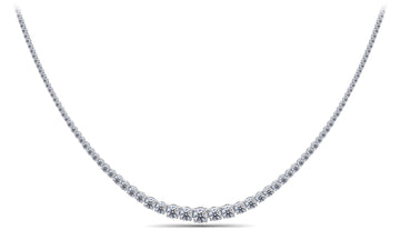 Classic Graduated Strand Of Diamonds Lab-Grown Diamond  with 6.00 ct.(finished)