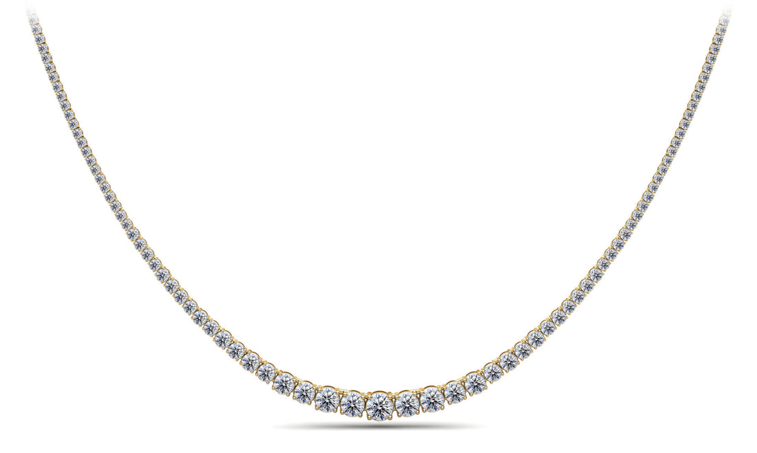 Classic Graduated Strand Of Diamonds Lab-Grown Diamond  with 14.96 ct.(finished)