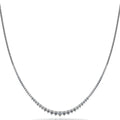 Graduated Shiny Link Diamond Necklace Diamond  with 9.06 ct.(finished)