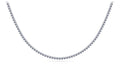 3 Prong Riviera Diamond Necklace Lab-Grown Diamond  with 5.71 ct.(finished) 2mm