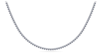 3 Prong Riviera Diamond Necklace Lab-Grown Diamond  with 5.71 ct.(finished) 2mm