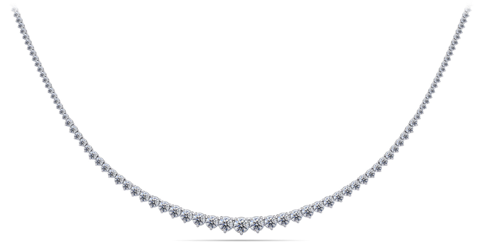 Graduated Red Carpet Diamond Necklace Diamond  with 7.10 ct.(finished)