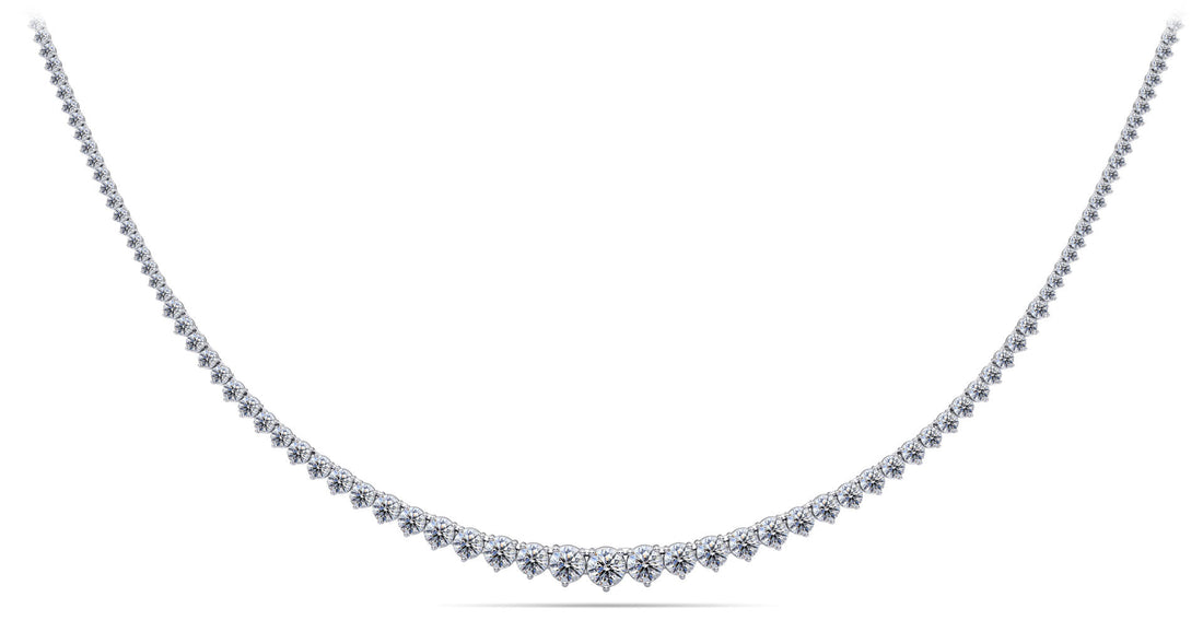 Graduated Red Carpet Diamond Necklace Diamond  with 7.10 ct.(finished)