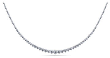 Graduated Red Carpet Diamond Necklace Diamond  with 10.98 ct.(finished)