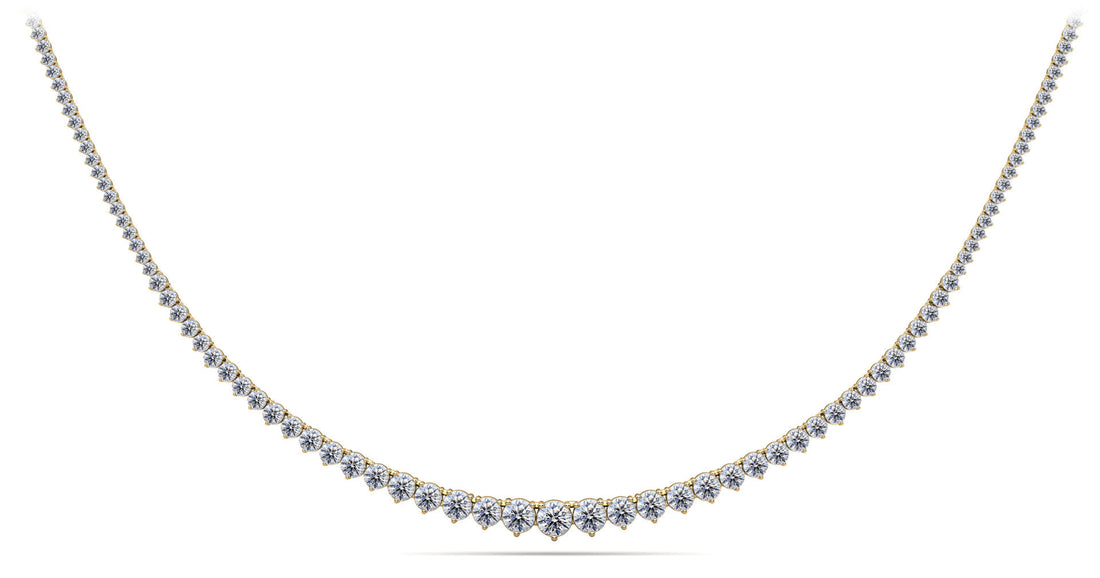 Graduated Red Carpet Diamond Necklace Lab-Grown Diamond  with 12.04 ct.(finished)