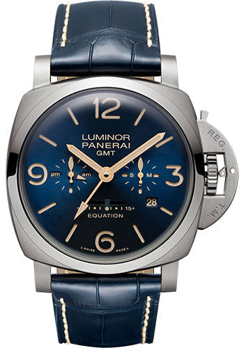 Panerai Luminor Equation of Time - 47mm - Brushed Titanium - Blue Dial - PAM00670