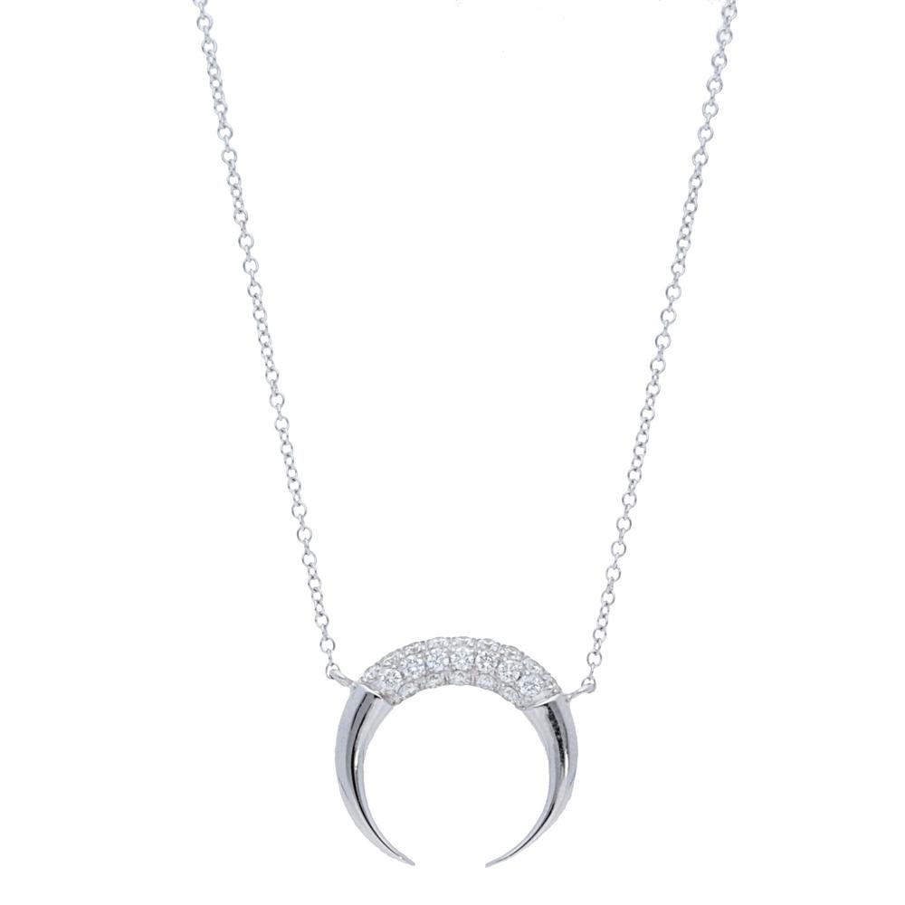 Pave Diamond Horn Pendant