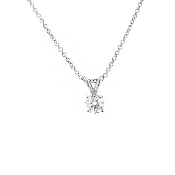 4 Prong Diamond Pendant