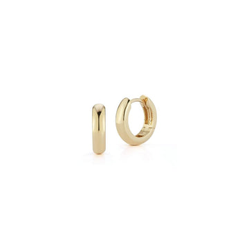 14K Yellow Gold Huggie Earrings