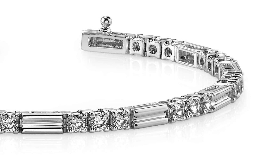 Memento Triple Diamond And Link Bracelet Lab-Grown Diamond  with 2.25 ct.(finished) 2.75mm