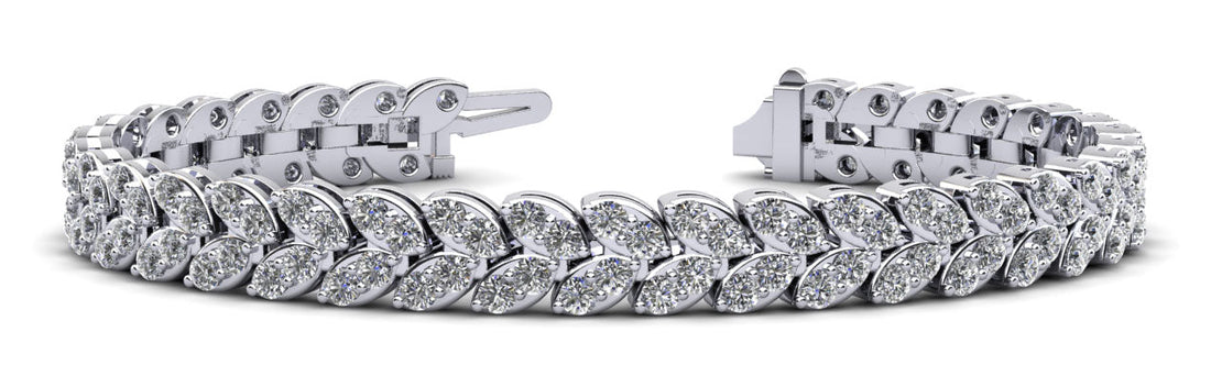 Marquise Illusion Diamond Tennis Bracelet Lab-Grown Diamond  with 5.28 ct.(finished) 2mm