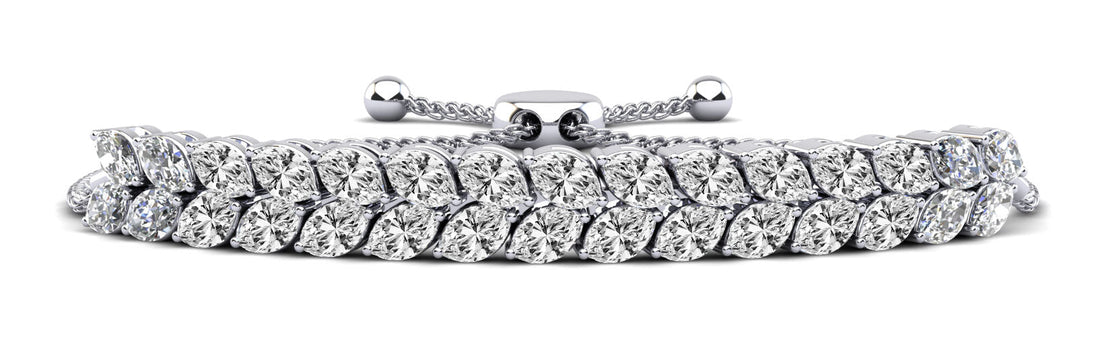 Marquise Dreams Adjustable Diamond Bracelet Lab-Grown Diamond  with 3.74 ct.(finished) 4x2mm