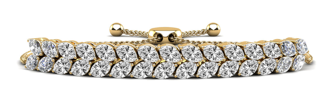 Marquise Dreams Adjustable Diamond Bracelet Lab-Grown Diamond  with 3.74 ct.(finished) 4x2mm