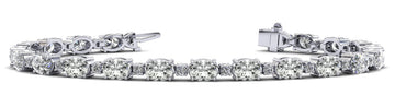 Ovals and Brilliant Rounds Diamond Bracelets Diamond with 8.45 ct.(finished) 5x3mm, 1.7mm