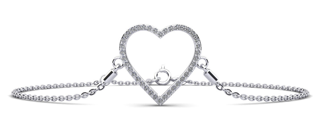 Perfect Heart Diamond Adjustable Diamond Bracelet with 0.30 ct.(finished) 1.2mm