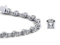 Sweetheart Chain Link Diamond Tennis Bracelet Lab-Grown Diamond  with 2.41 ct.(finished) 2.8mm