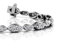 Dual Marquise Link Diamond Bracelet Lab-Grown Diamond  with 3.46 ct.(finished) 2.3mm, 2.9mm