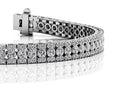 Radiant Diamond Tennis Bracelet Lab-Grown Diamond  with 5.80 ct.(finished) 1.2mm, 2.5mm