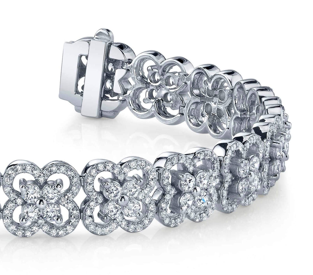 Blossoming Beauty Diamond Bracelet Lab-Grown Diamond  with 6.26 ct.(finished) 1mm, 2.3mm